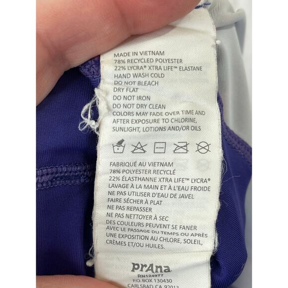 prAna Rai Swim Capri Tights in fuschia/purple, size M - Picture 4 of 6